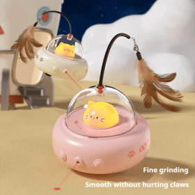 CAT Teasing Toys - Ideal For Fun And Engagement In Pets, Includes Various Interactive Toys For Dogs (Color: Pink)